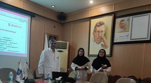 قدردانی رئیس مرکز آموزش و پژوهش بیماری‌های پوست و جذام از پرستاران این مرکز